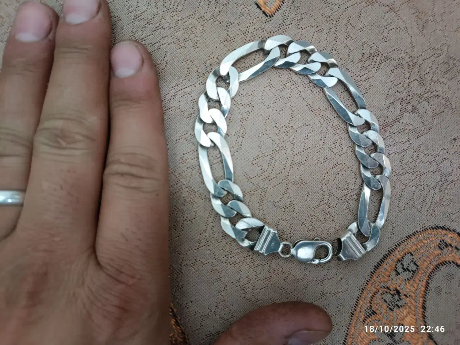 دستبند نقره ایتالیایی فیگارو|جواهرات|تهران, شمس‌آباد|دیوار