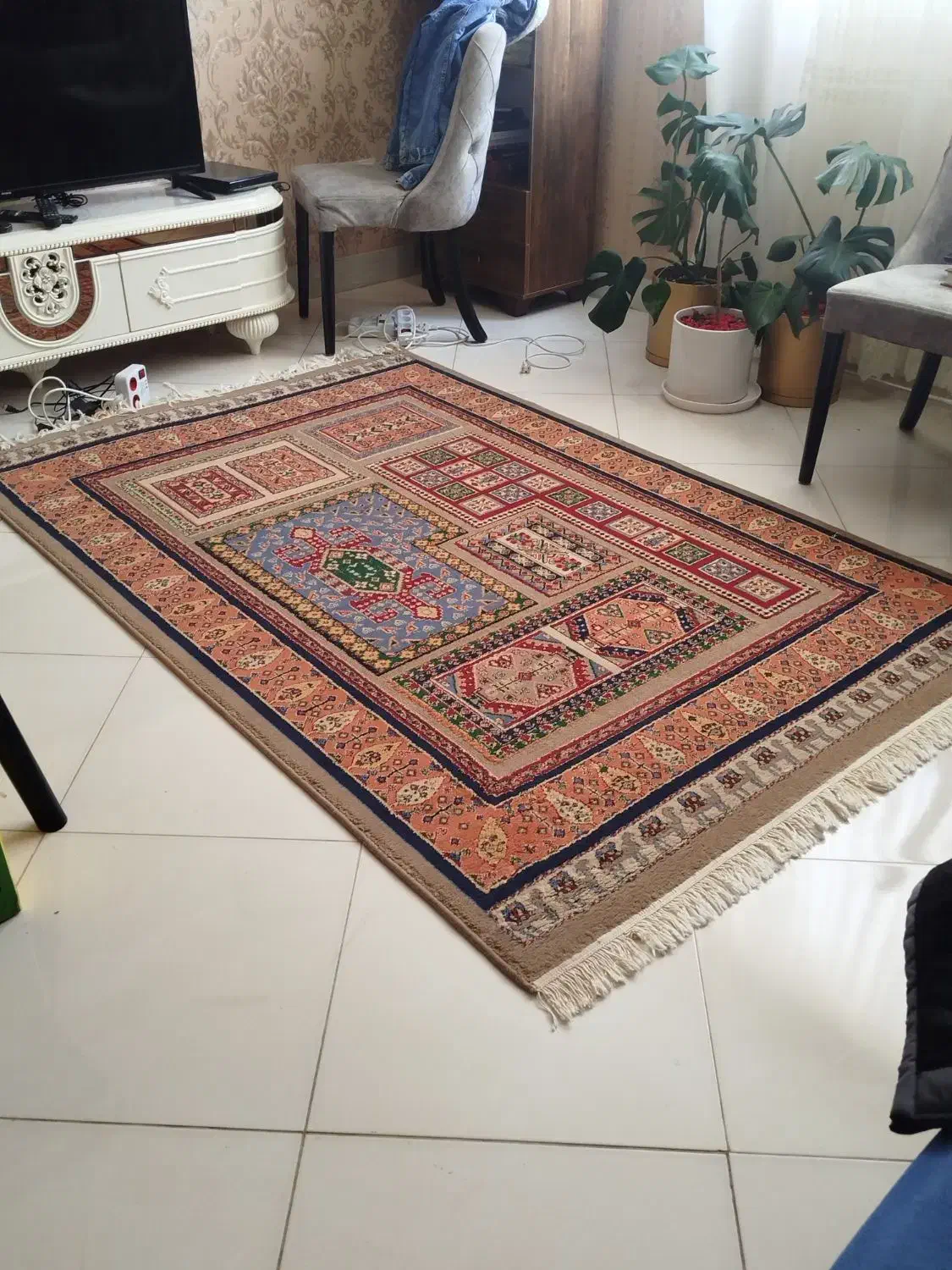 یک جفت (دو عدد ست) فرش در حد نو|فرش|شیراز, شاه قلی بیگی|دیوار