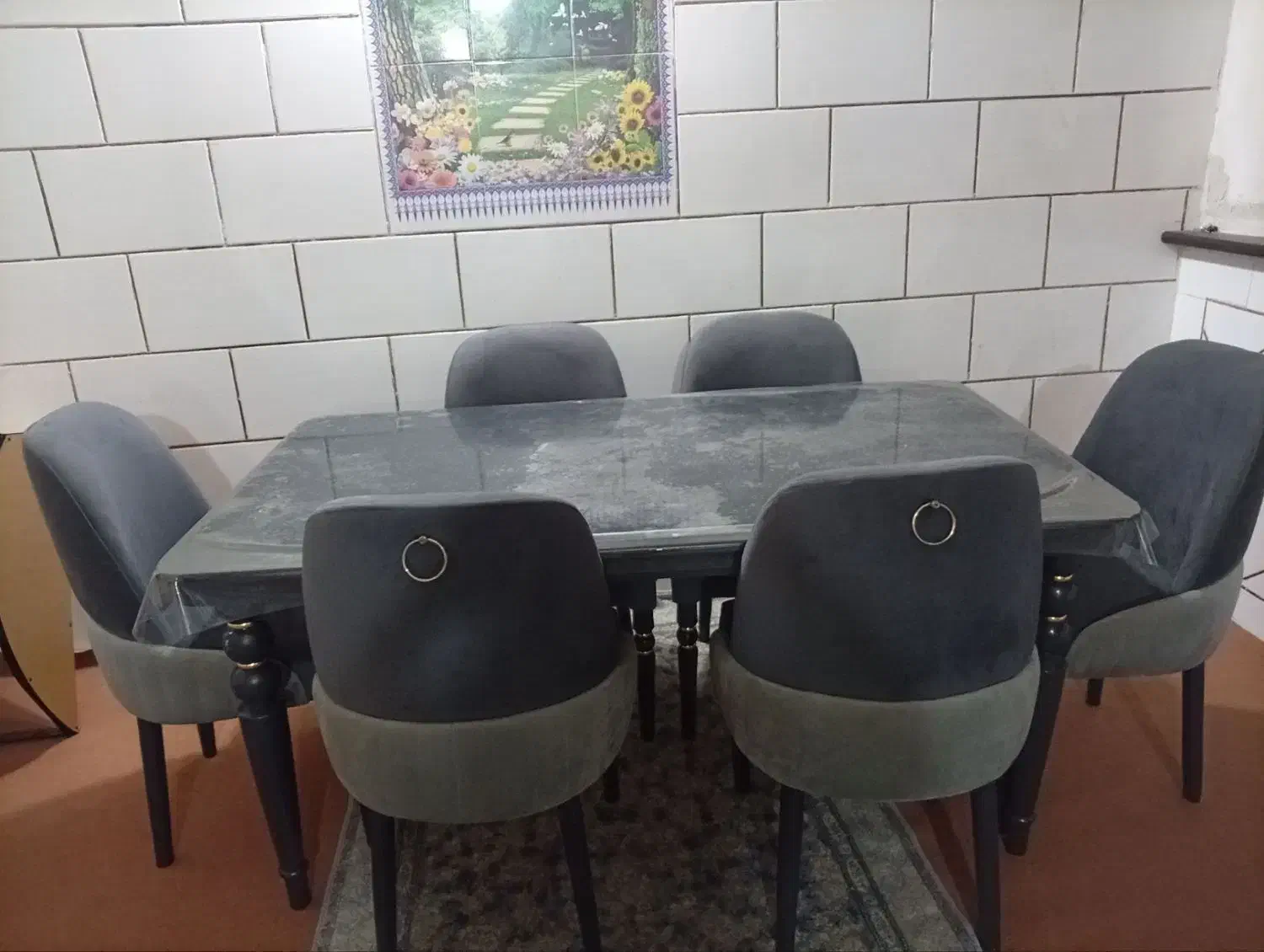 میز ناهار خوری ۶ نفره چکی|میز و صندلی غذاخوری|یاسوج, |دیوار