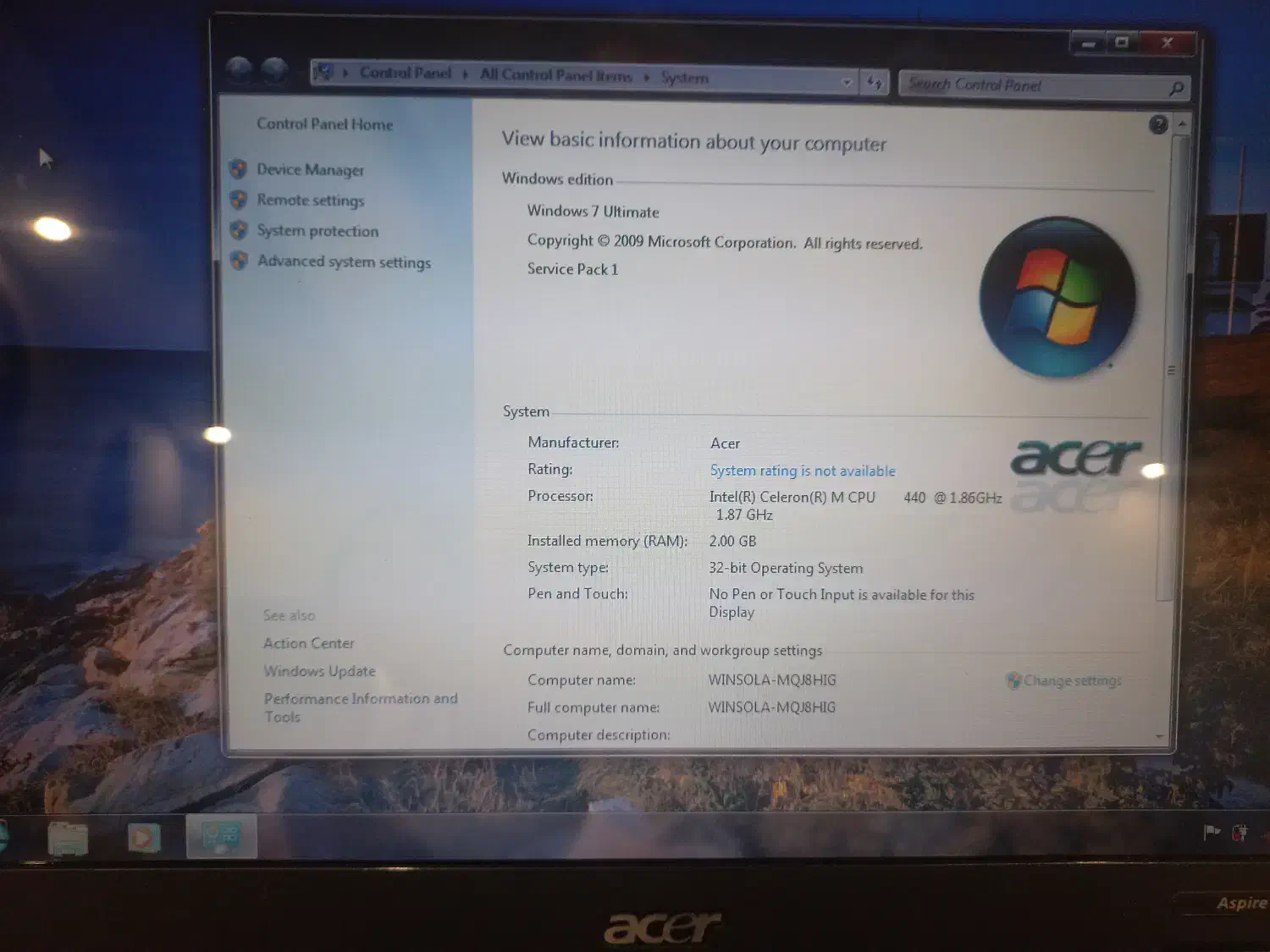 لپتاپ acer|رایانه همراه|تهران, خاک سفید|دیوار