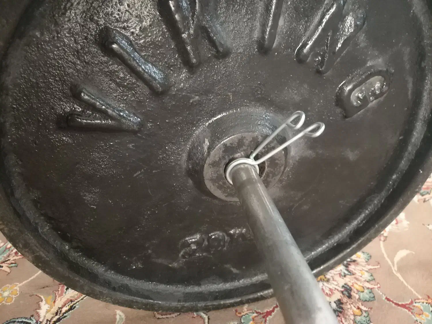 هالتر ۴۰ کیلویی هر صفحه ۲۰ کیلو|تجهیزات ورزشی|هشتگرد, هشتگرد قدیم|دیوار