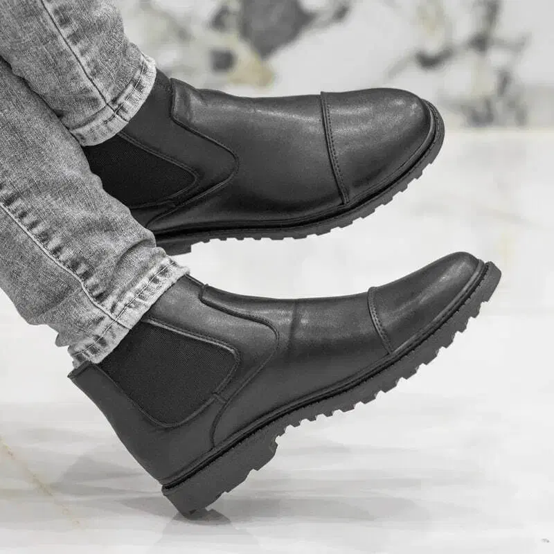 نیم بوت مردانه بغل کش مدل smithمشکی|کیف، کفش، کمربند|بوئین زهرا, |دیوار