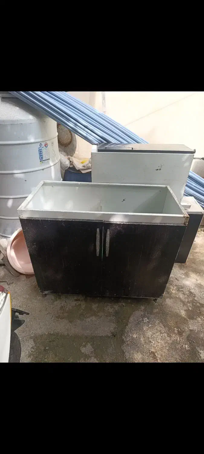 سینک و کابینت فلزی|آب‌چکان و نظم‌دهنده ظروف|رشت, پاره بیجار|دیوار