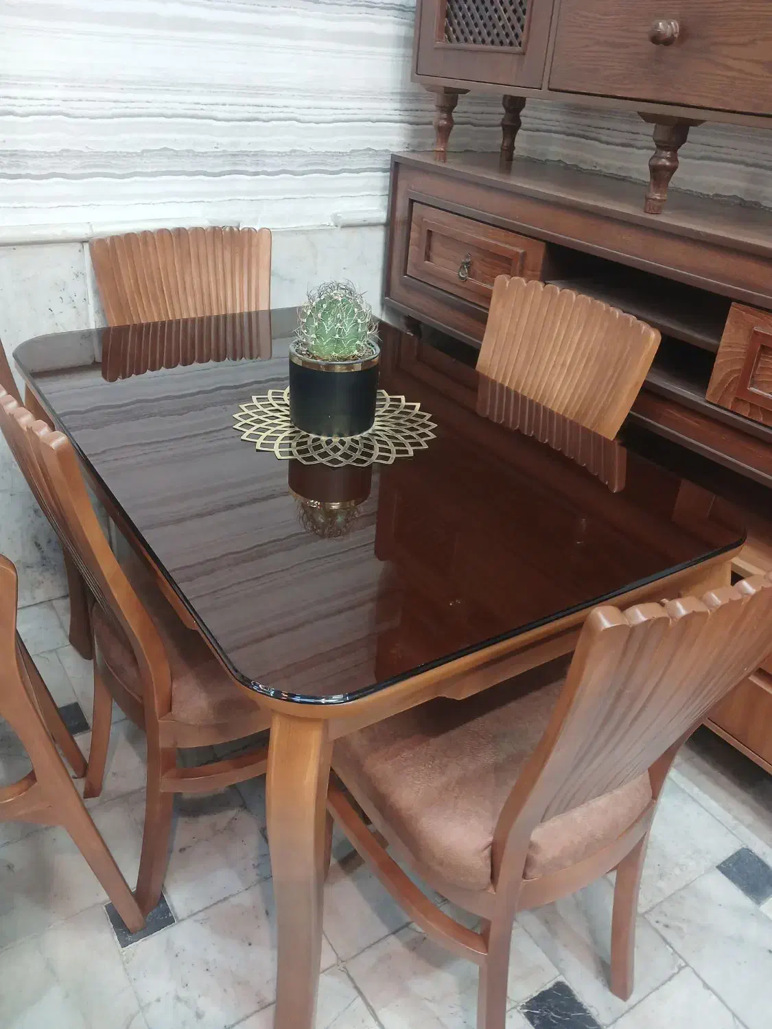 میزنهارخوری مدل پشت ماهی|میز و صندلی غذاخوری|مشهد, ولیعصر (شهرک غرب)|دیوار