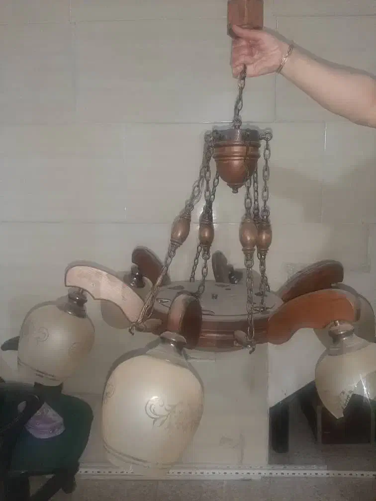 لوستر چوبی|لوستر و چراغ آویز|اسلامشهر, مطهری|دیوار