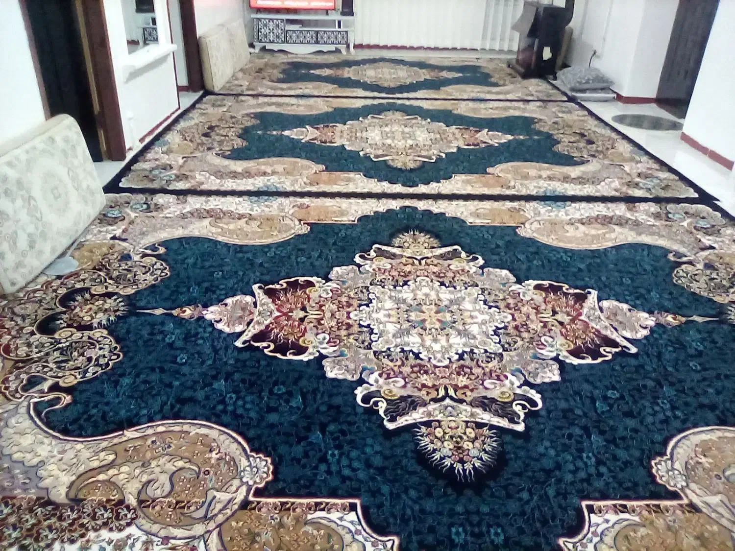 3عدفرش سالم 9متری به خاطر دکوراسیون منزل|فرش|سنقر, |دیوار