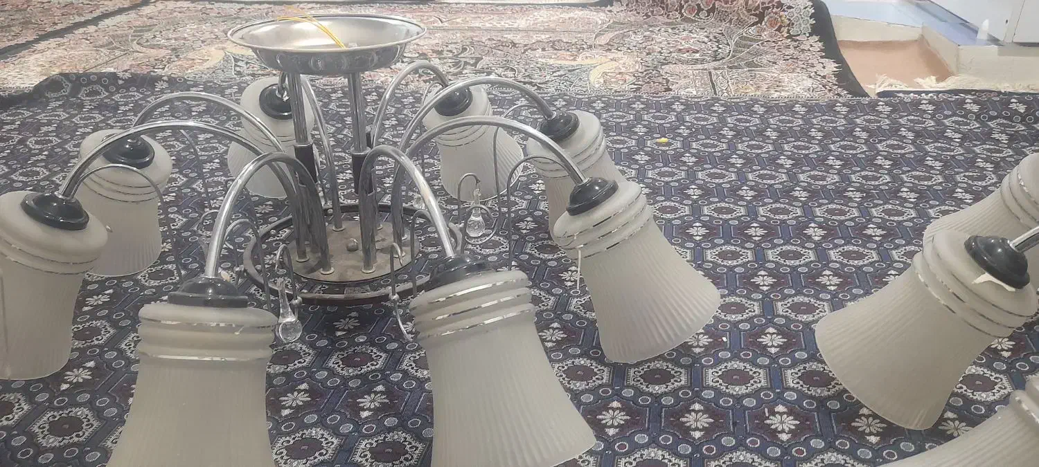 دوعدد لوستر‌سالم|لوستر و چراغ آویز|سقز, |دیوار