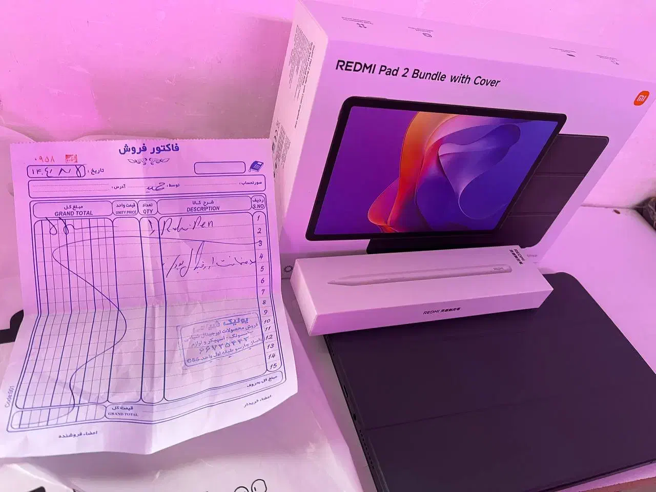 تبلت با قلم شیائومیredmi pad 2|تبلت|رباط‌کریم, رباط‌کریم|دیوار