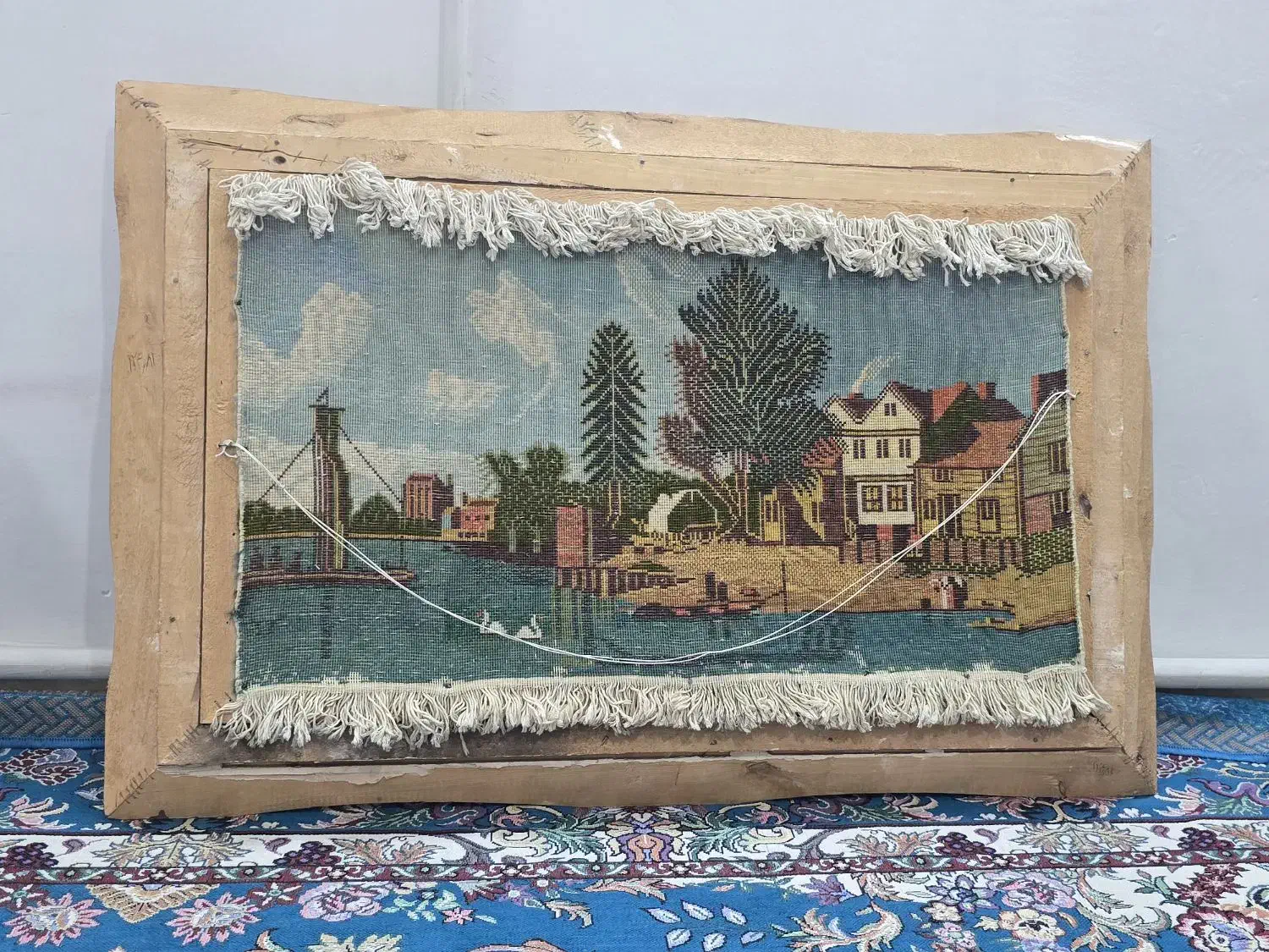 تابلو فرش دستبافت قدیمی|تابلو فرش|تکاب, |دیوار