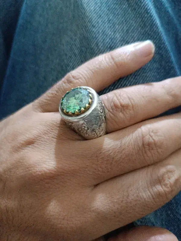 انگشتر نقره موزونایت|جواهرات|همدان, |دیوار