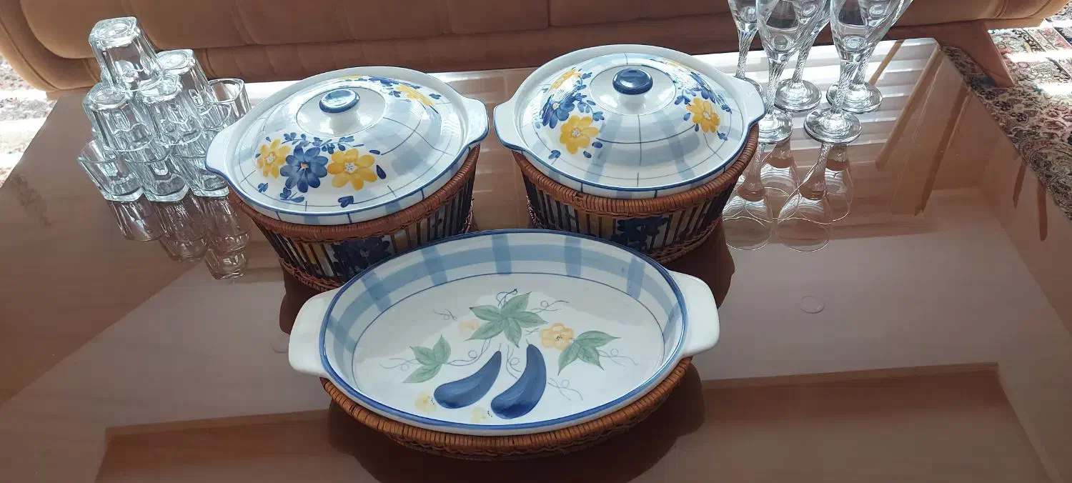 سوپ خوری و سلاد خوری با سبد فانتزی سوپ خوری بزرگ|ظروف سرو و پذیرایی|تهران, کوهک|دیوار