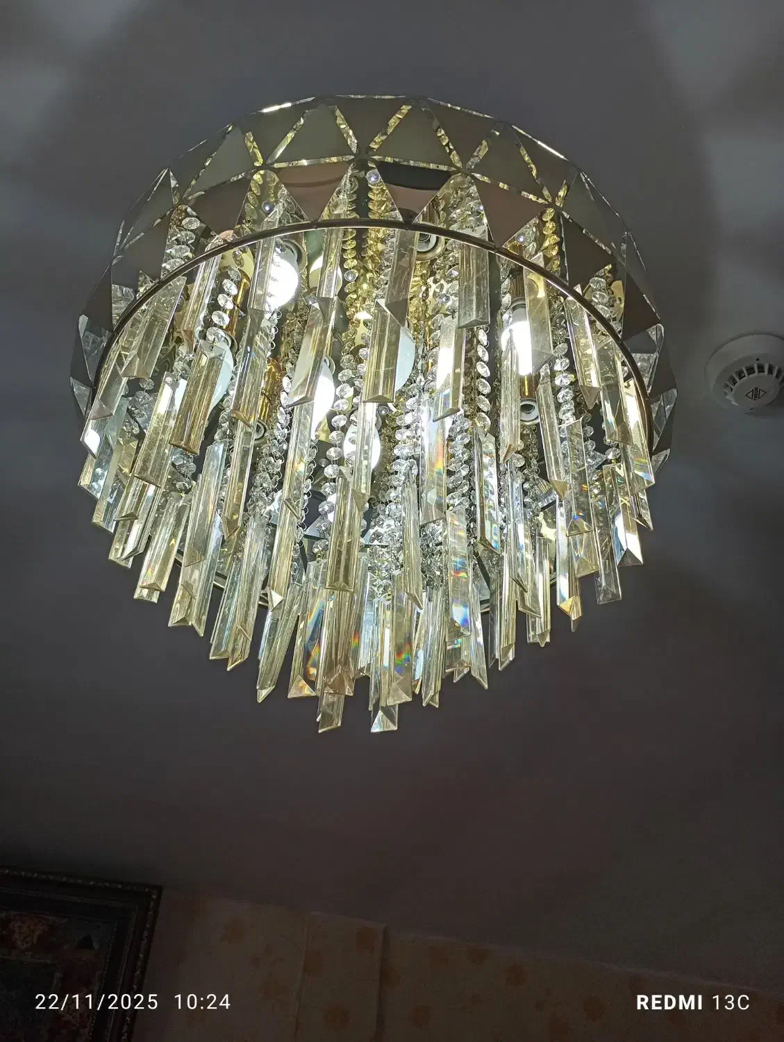 لوستر کریستالی|لوستر و چراغ آویز|سهند, |دیوار