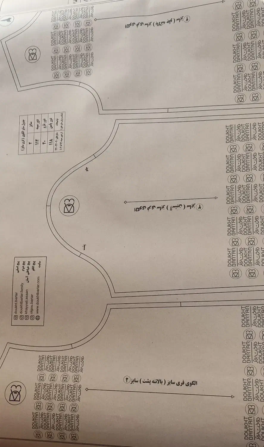 الگوی فری سایز و استین کیمونو|لوازم خیاطی و بافتنی|شیراز, هفت تنان|دیوار