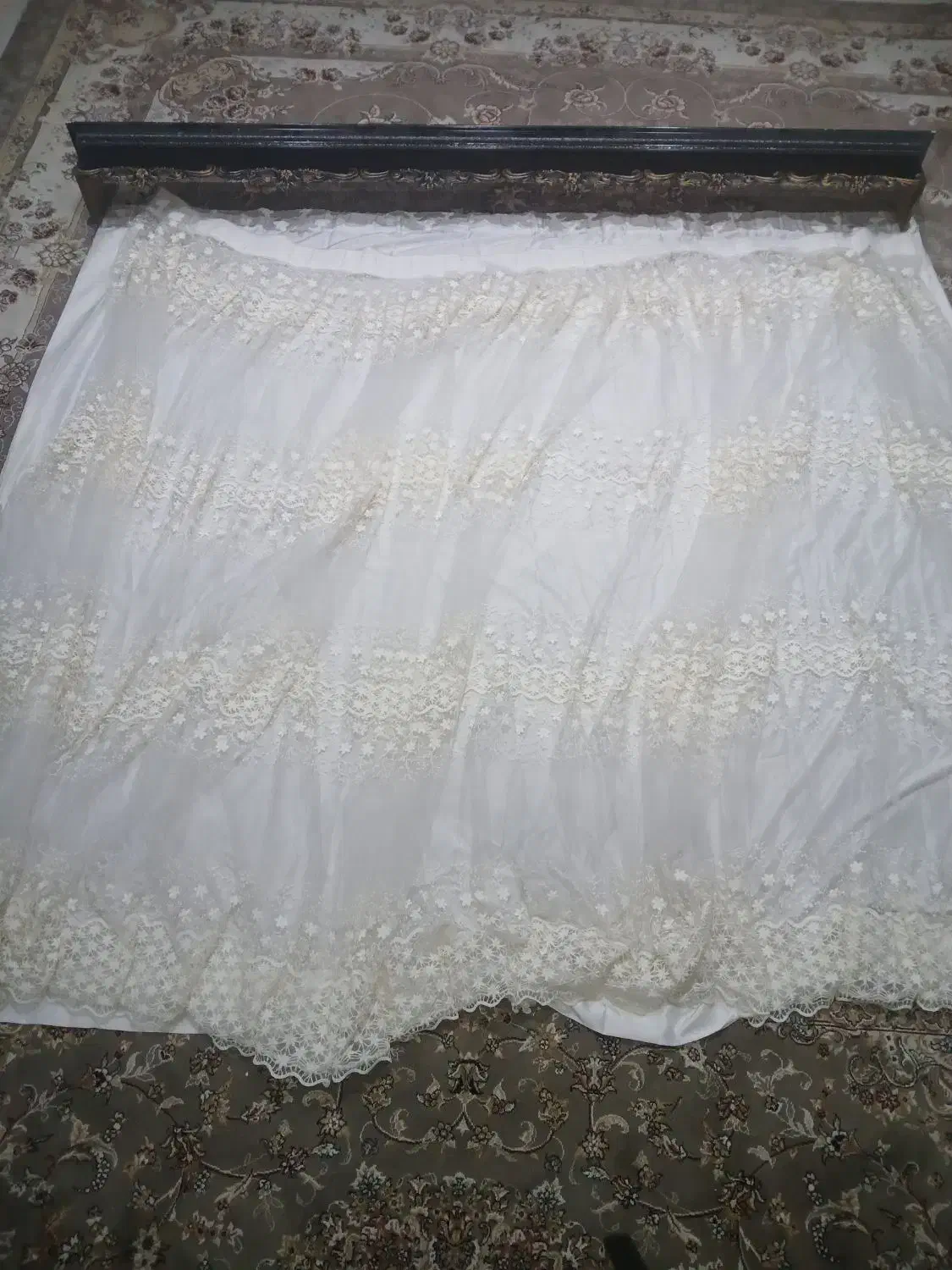 پرده حریر و زبرا و استر و کتیبه|پرده، رانر، رومیزی|قائم‌شهر, |دیوار