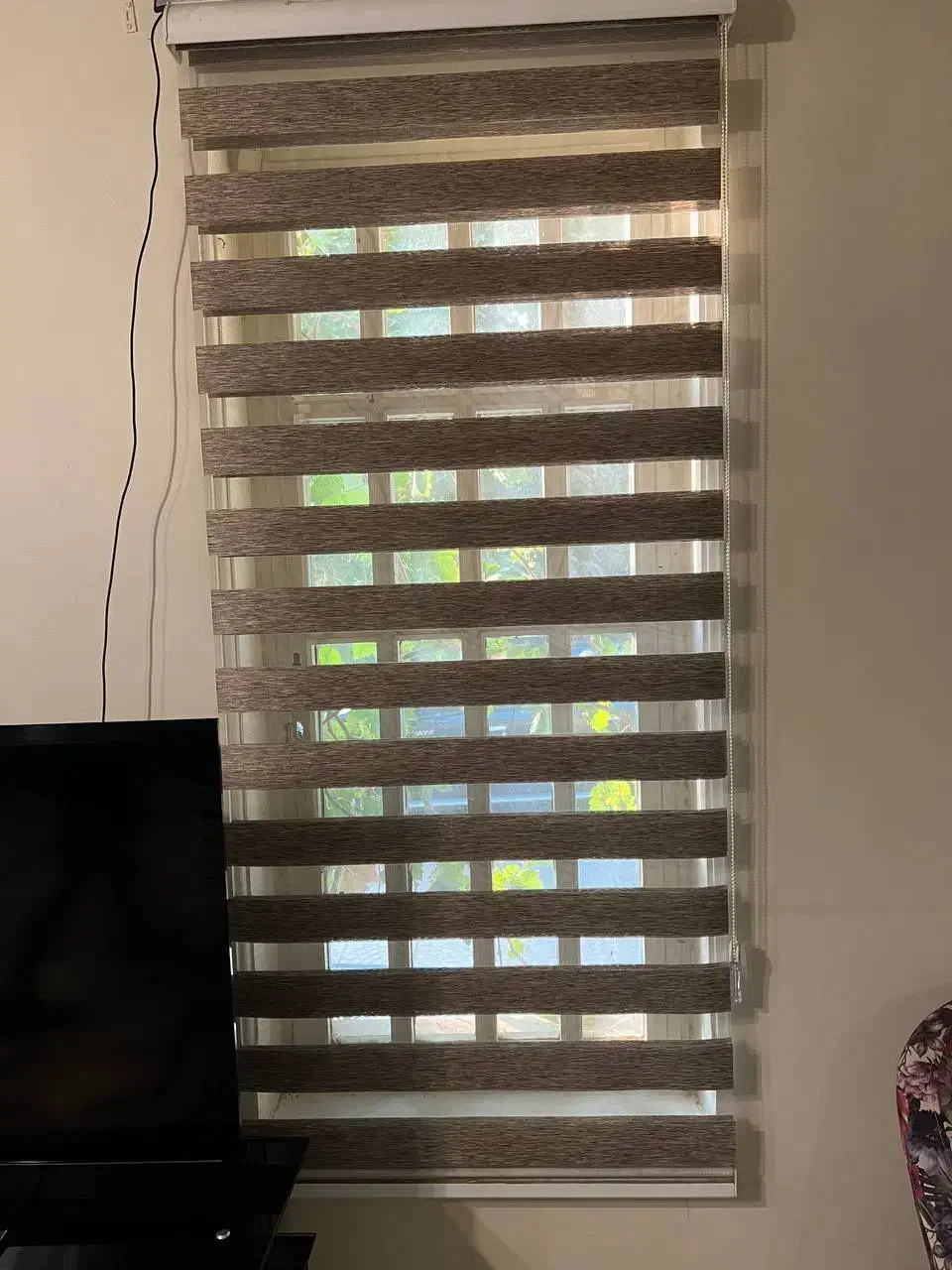 پرده زبرا رنگ قهوه ای برندش ترکیه|پرده، رانر، رومیزی|هشتگرد, سعید آباد|دیوار