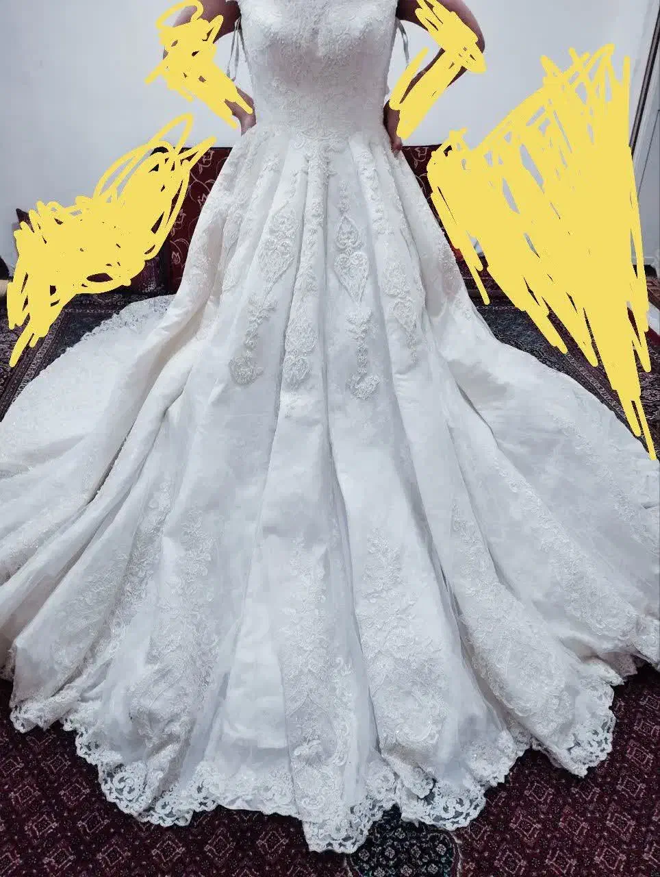 لباس عروس دنباله دار|لباس|خرم‌آباد, |دیوار