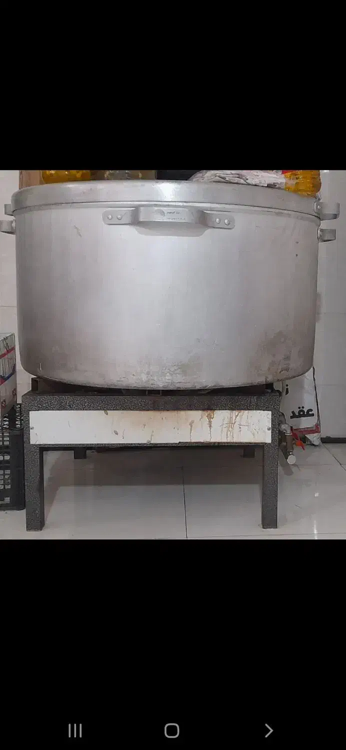 دیگ بزرگ هیئتی چهار دسته آلمینیومی|کافی‌شاپ و رستوران|الوند, |دیوار