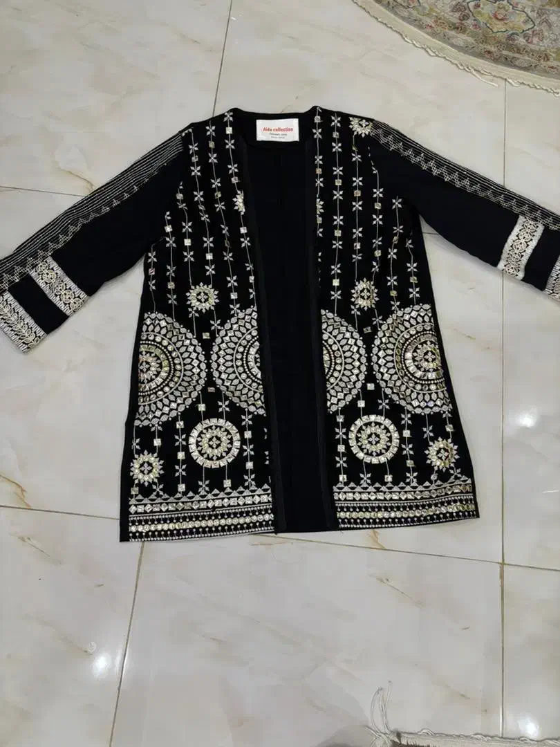 مانتو کتی مجلسی سوزن دوزی شده هندی|لباس|فردیس, قریشی|دیوار