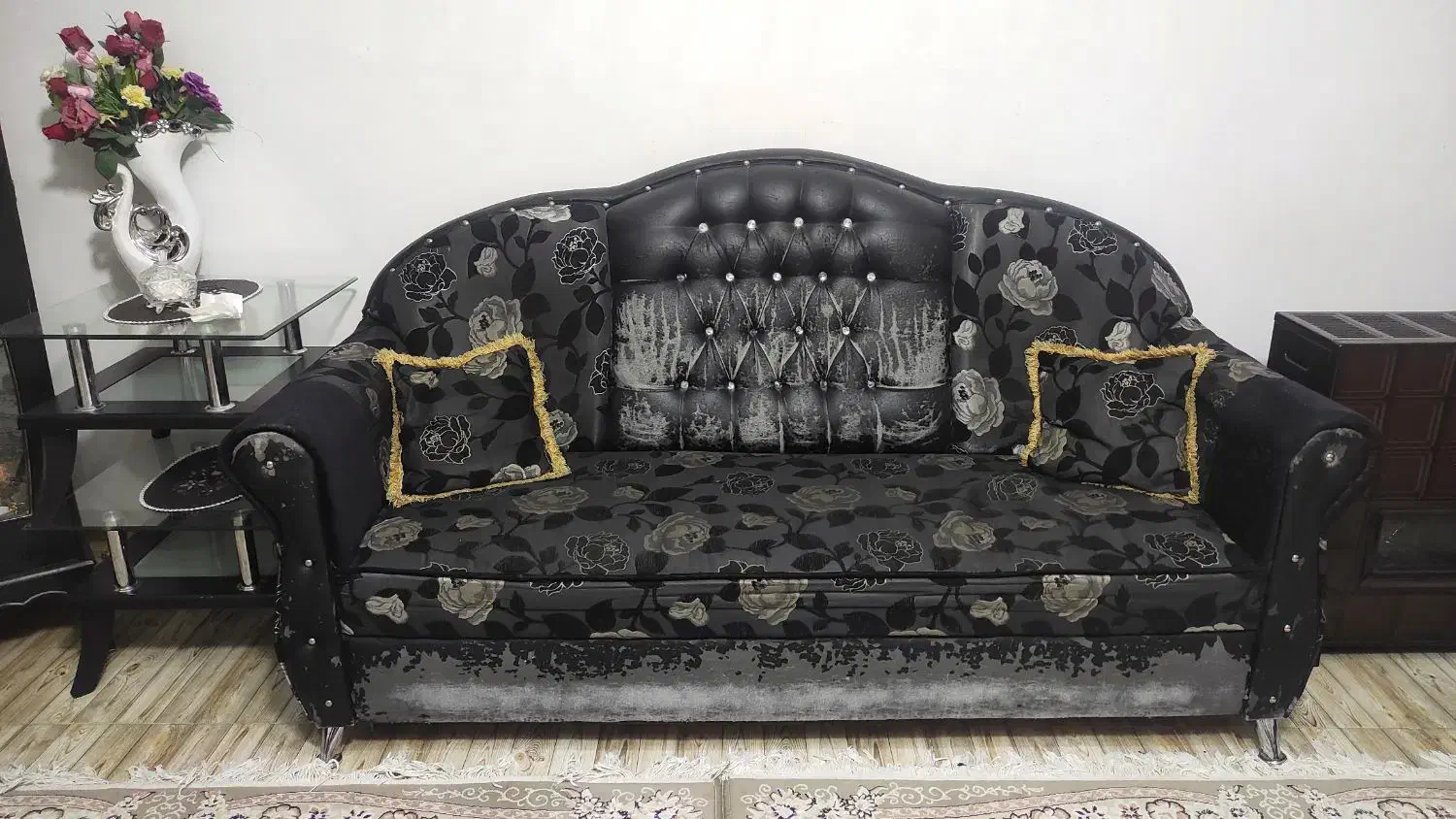 مبل ۸نفره سالم فنری فقط روکش میخواد|مبلمان خانگی و میز عسلی|آذرشهر, |دیوار