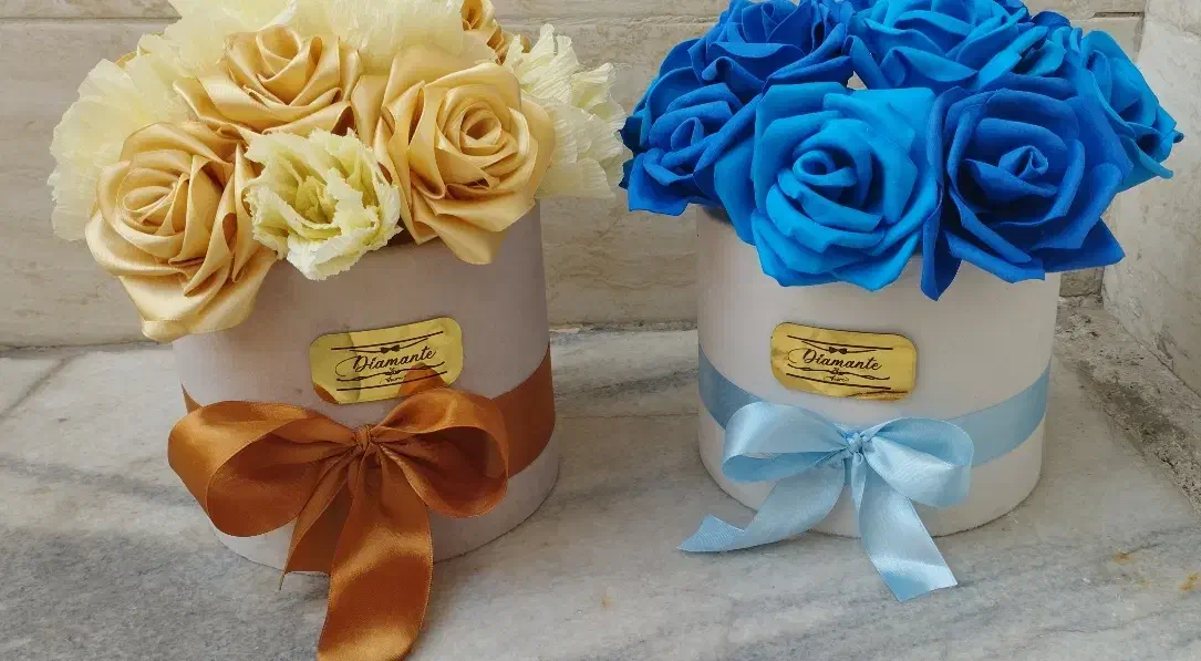 باکس و دسته گل های روبانی فومی و کاغذی|گل مصنوعی|مشهد, آزادشهر|دیوار