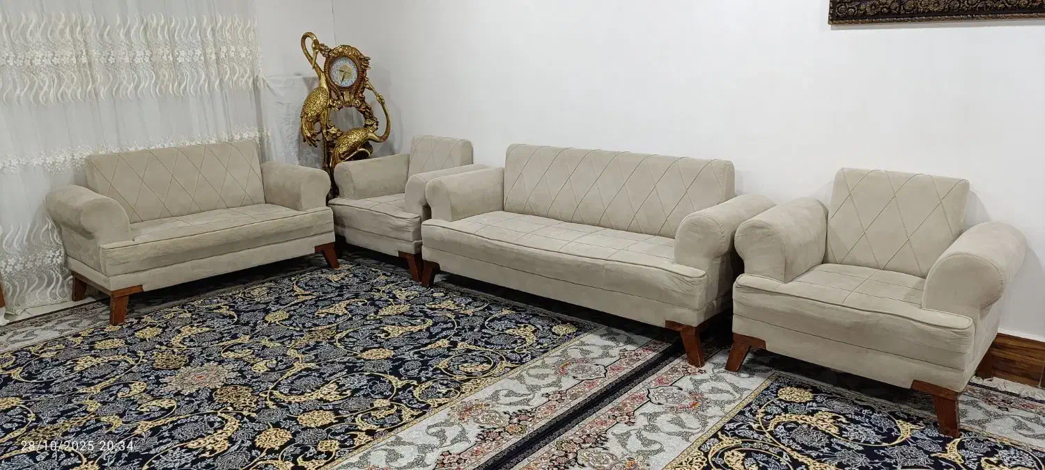 مبل ۷نفره|مبلمان خانگی و میز عسلی|آزادشهر, |دیوار