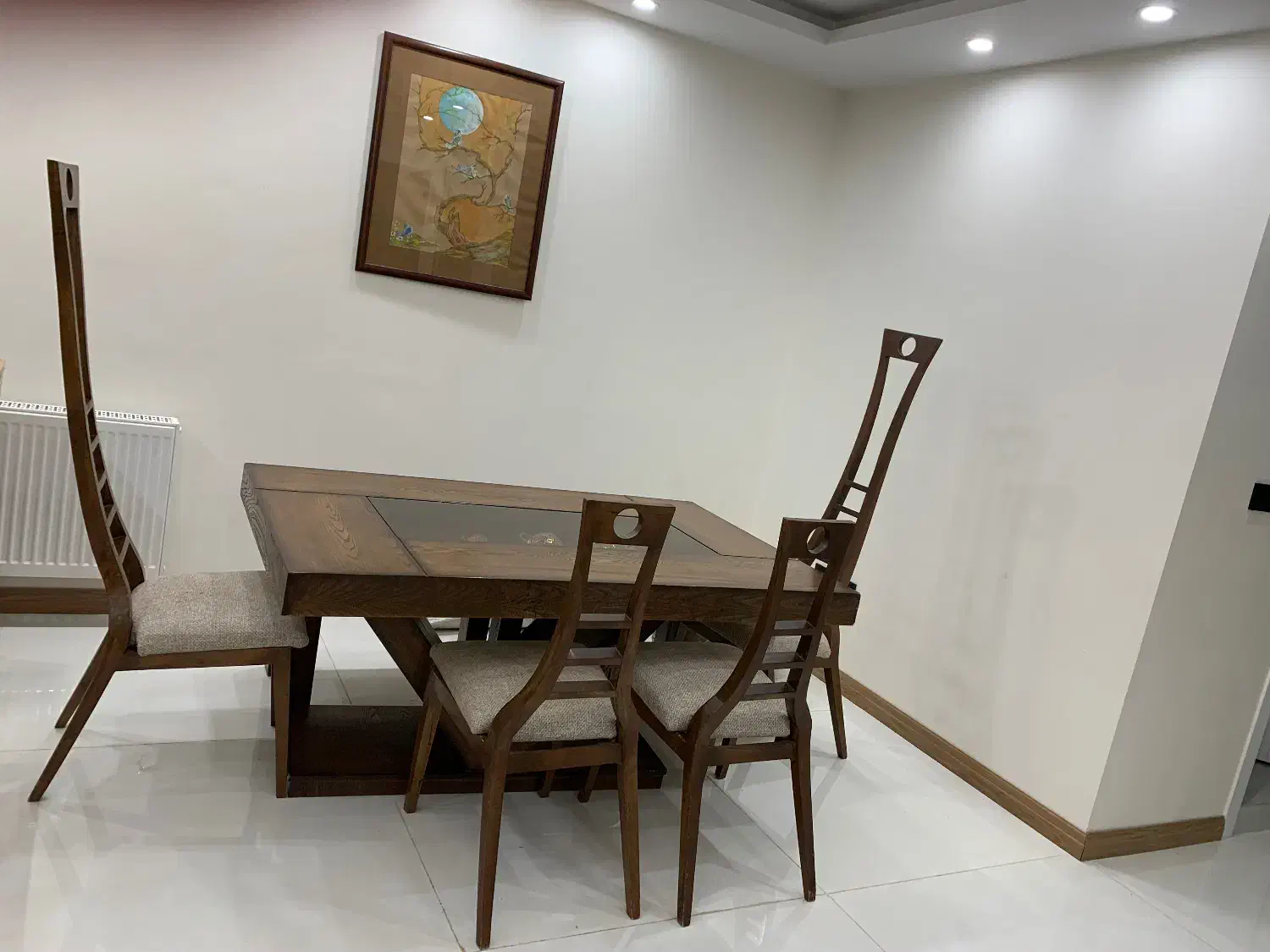 ناهار خوری ۷ نفره چوبی|میز و صندلی غذاخوری|کرج, عظیمیه|دیوار