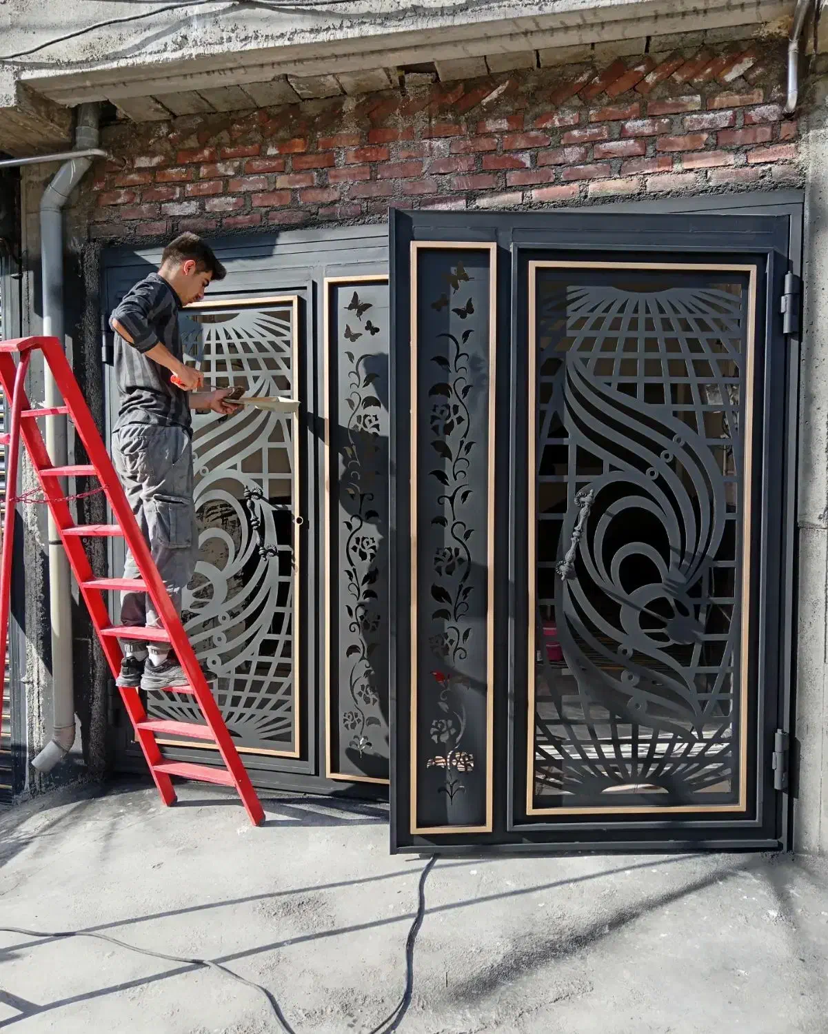 نقاشی ساختمان خانه و دربپنجره و...|خدمات پیشه و مهارت|بوکان, |دیوار