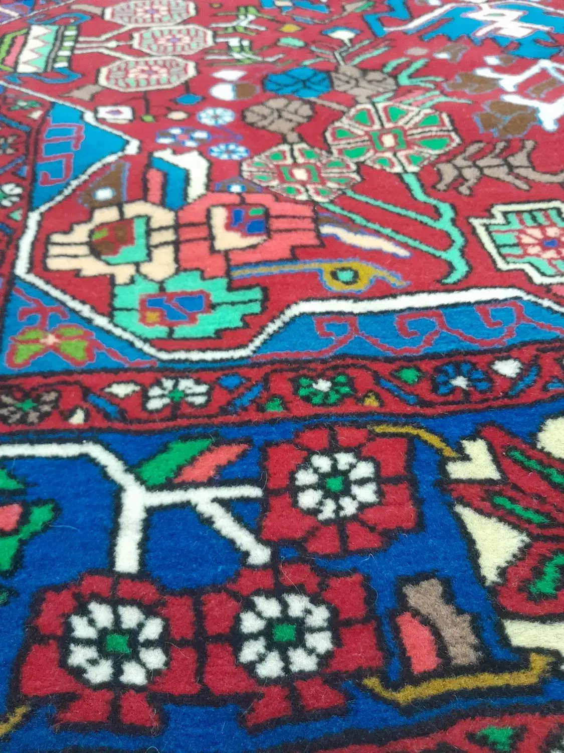 فرش دست باف کله گلی|فرش|نهاوند, |دیوار