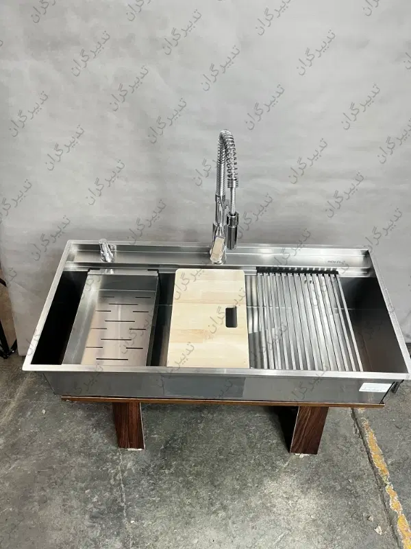 سینک استیل باکسی آکسو/مدلH900|آبچکان و نظمدهنده ظروف|اصفهان, میرعماد|دیوار
