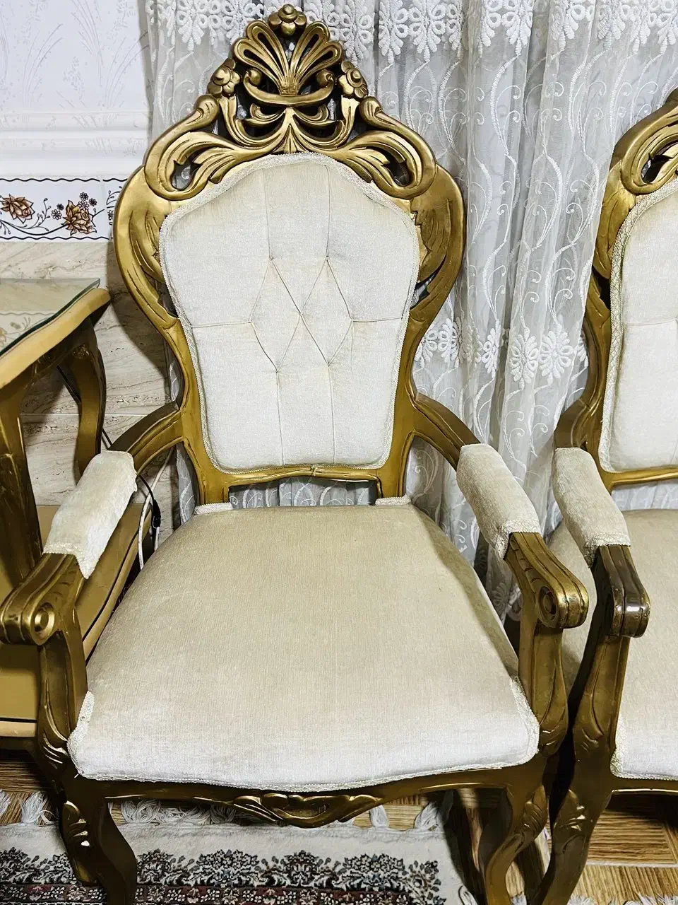 مبلمان سلطنتی مدل صدامی 9نفره|مبلمان خانگی و میز عسلی|محمدیه-قزوین, |دیوار