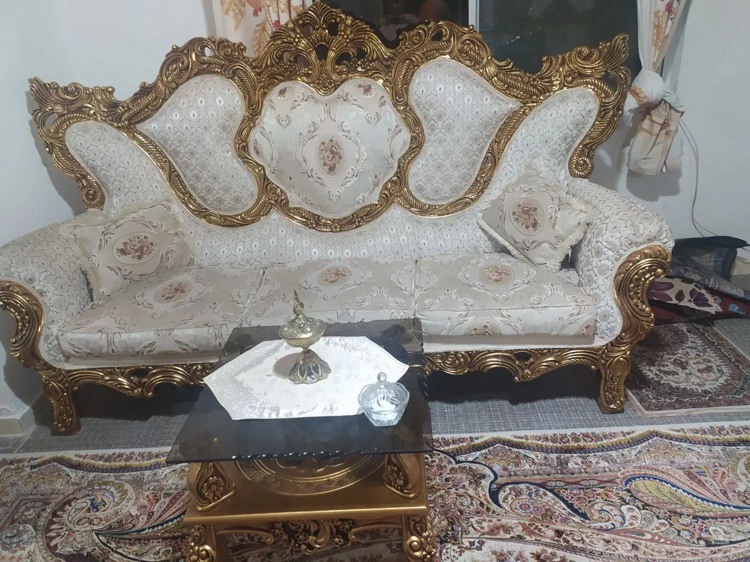 مبلمان استیل درحد نو 9نفره  فوری مازندران متل قو|مبلمان خانگی و میز عسلی|سلمان‌شهر, |دیوار