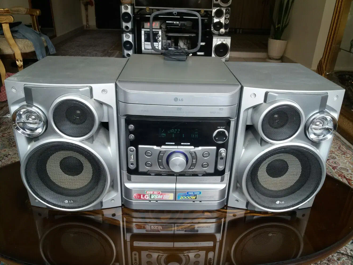 ظبط صوت ال جی آیوکس دار با فلش خور فابریک|سیستم صوتی خانگی|کرمانشاه, |دیوار