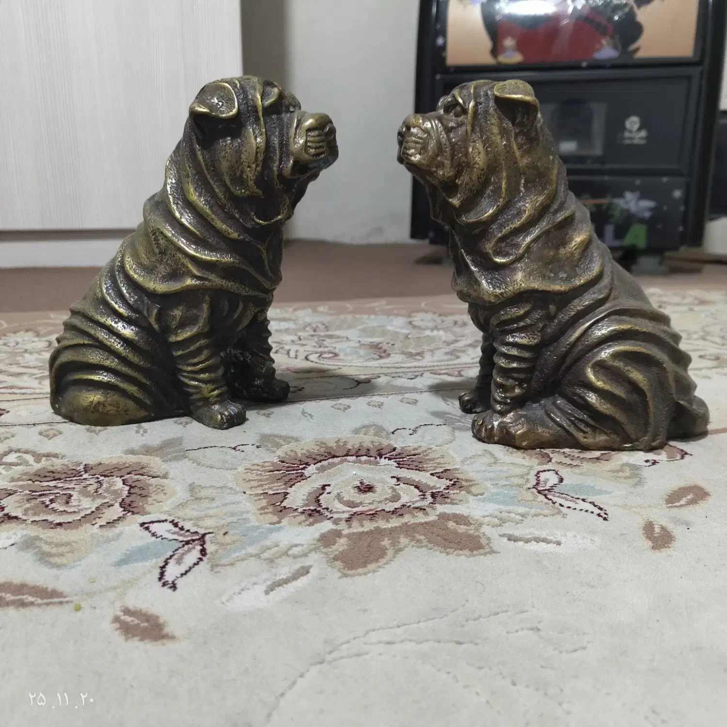 جفت مجسمه برنزی خارجی|مجسمه، تندیس، ماکت|تهران, تهرانسر شرقی|دیوار