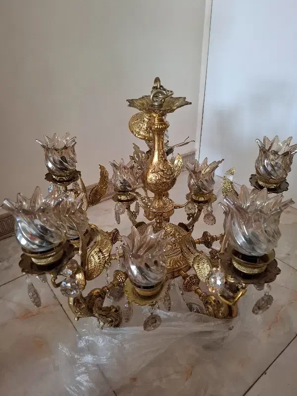 لوستر برنز|لوستر و چراغ آویز|بهارستان, |دیوار