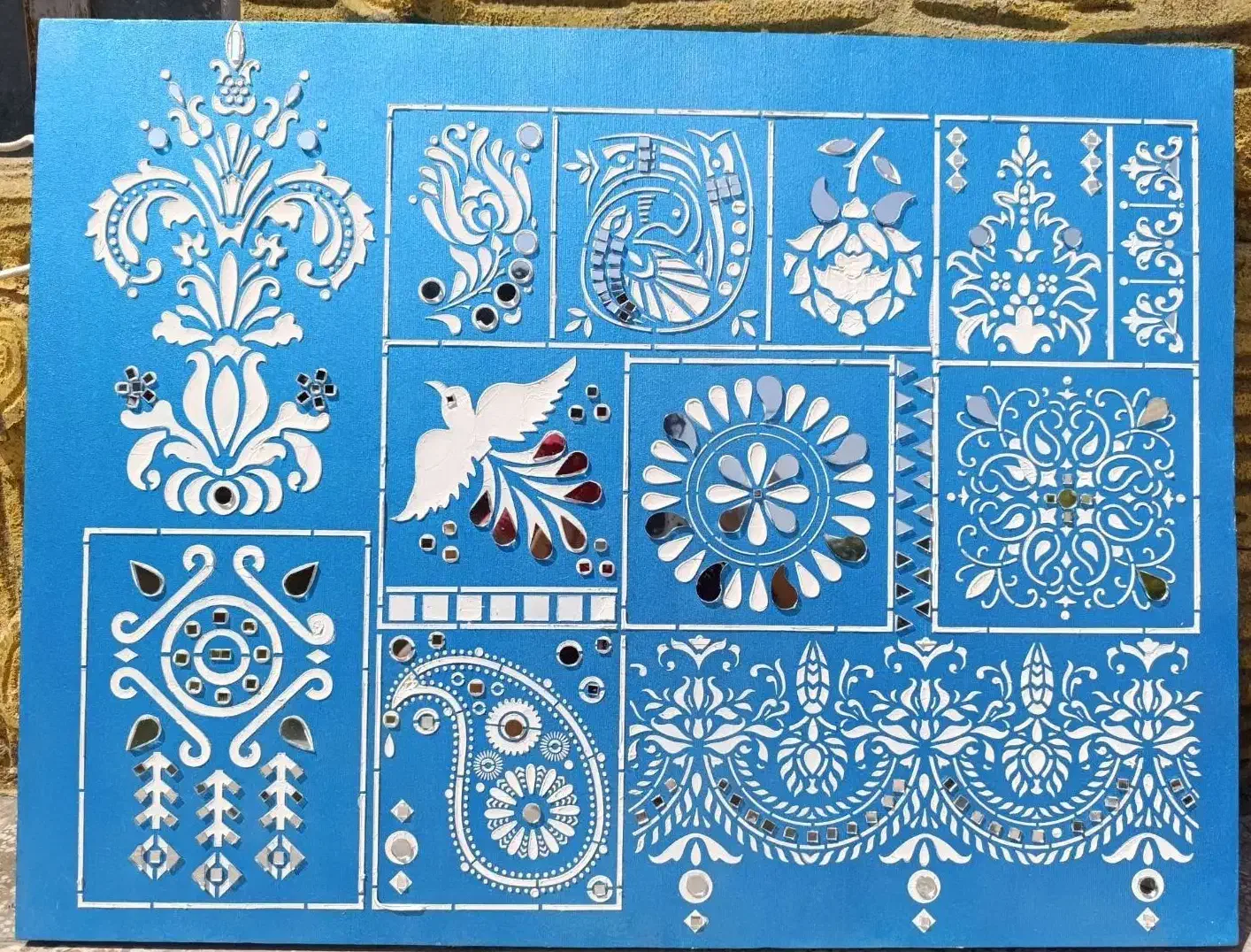 تابلو اینه کاری|تابلو، نقاشی، عکس|فیروزآباد (فارس), |دیوار