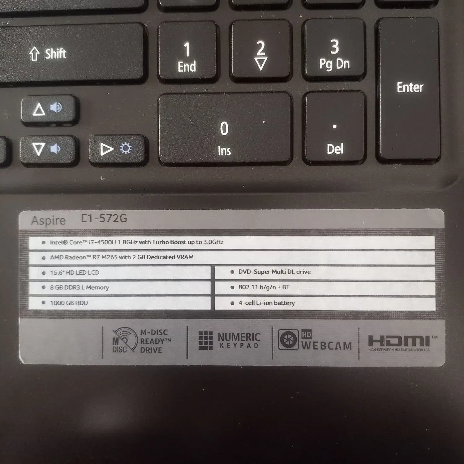 لپ تاپ ایسر e1-572g i7(4)|رایانه همراه|تبریز, |دیوار