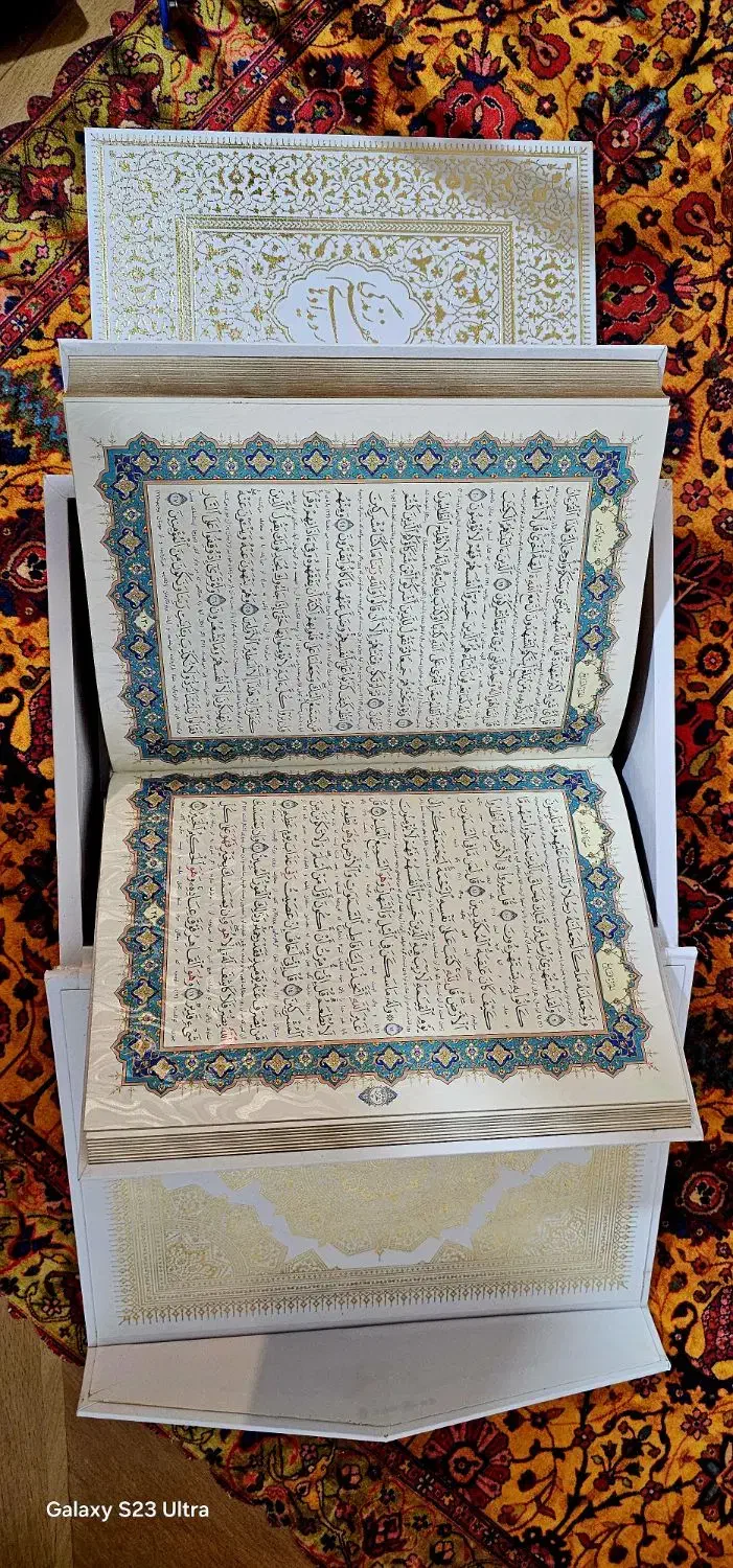قرآن عروس سفید عطری با ترجمه و دفتر رویداد زندگی|کتاب و مجله مذهبی|یزد, |دیوار