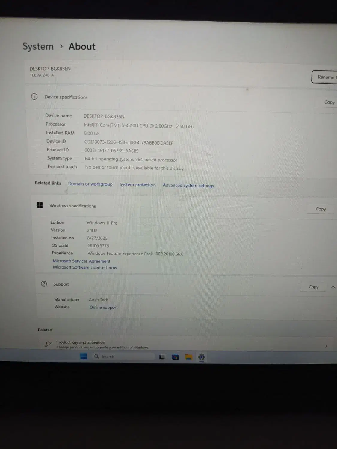 i5gen4/ram8/vga2 لپتاپ|رایانه همراه|تبریز, |دیوار