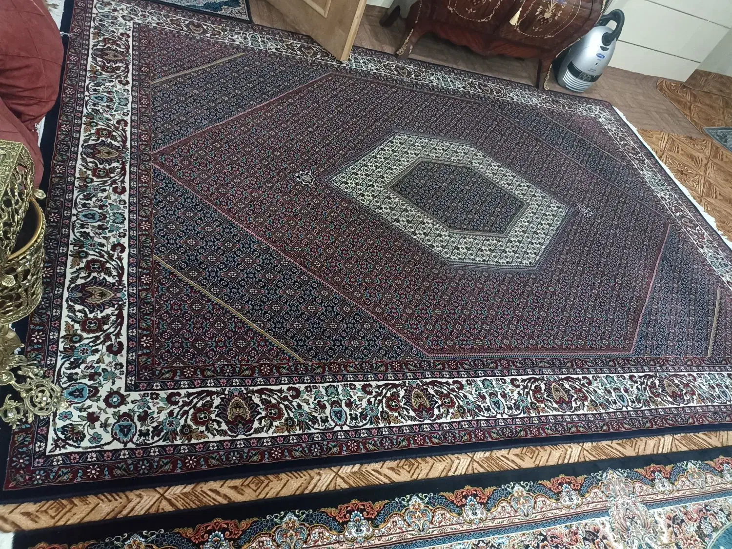 فرش 9متری ریزماهی ماشینی|فرش|زنجان, |دیوار