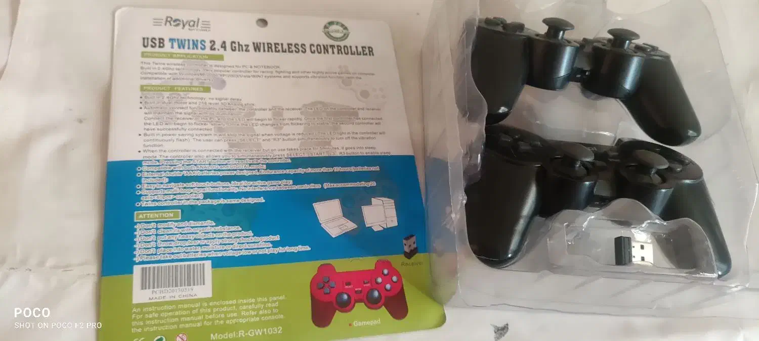 دسته بازی کامپیوتر دوعدد ویک عدد دانگل|کنسول، بازی ویدئویی و آنلاین|اصفهان, سرچشمه|دیوار