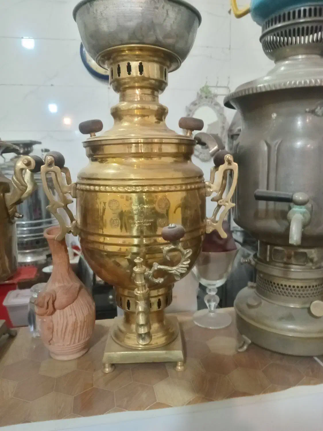 سماور زغالی|کلکسیون اشیاء عتیقه|نیشابور, شهرک اندیشه|دیوار