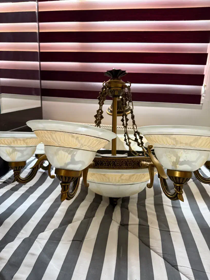 لوستر لوکس ده شعله|لوستر و چراغ آویز|پردیس, فاز ۱|دیوار