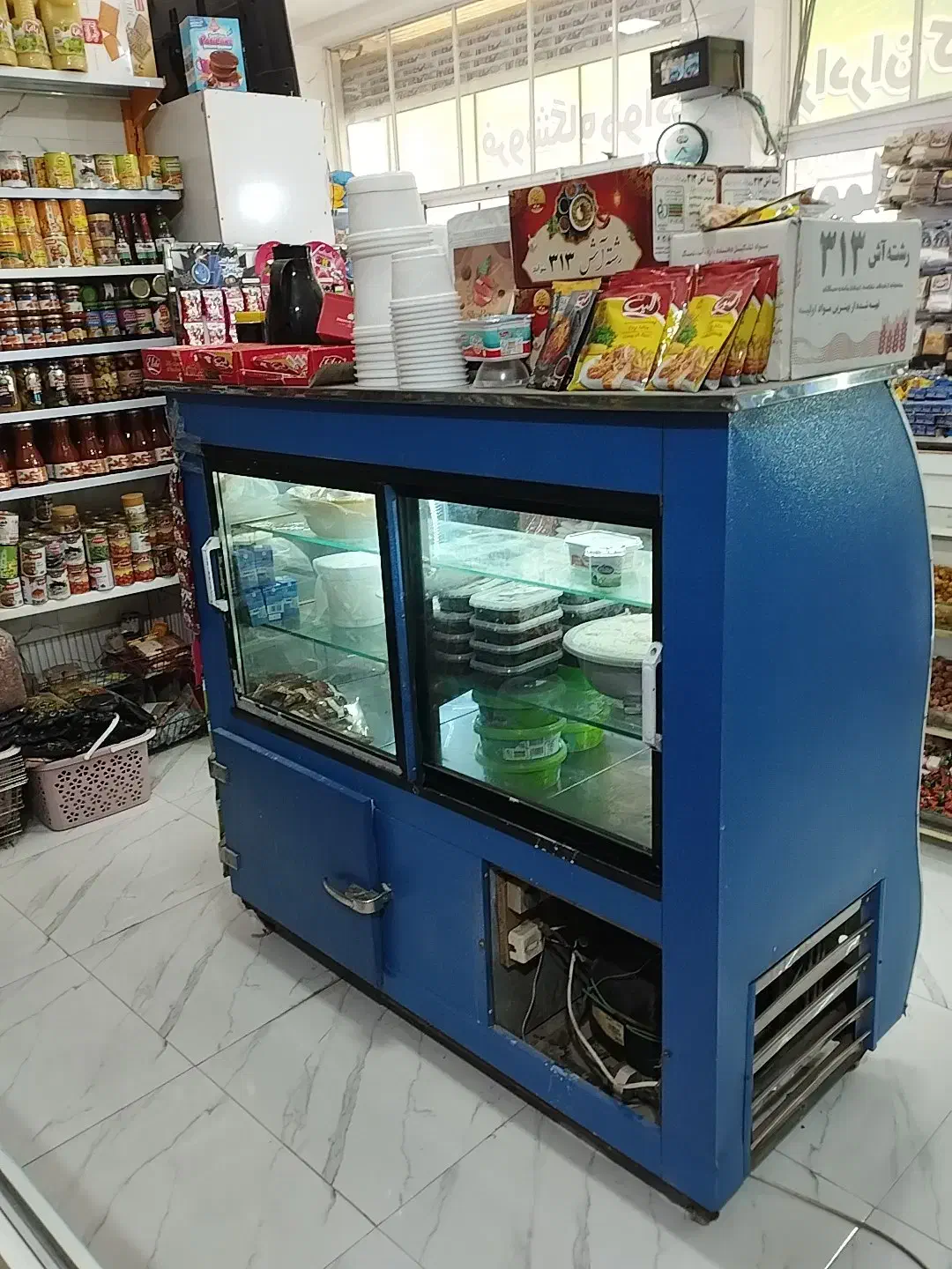 یخچال ویترینی مشهدسرما درحدخشک فابریک|فروشگاه و مغازه|آشخانه, |دیوار