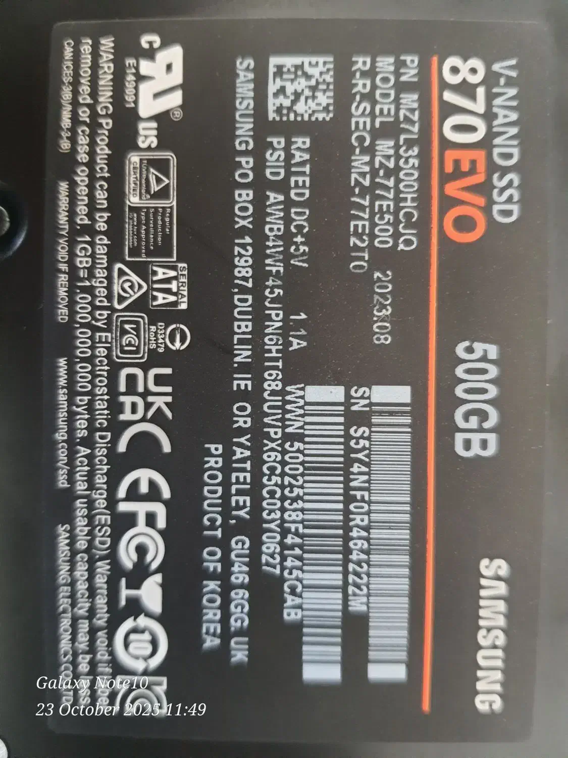 فروش هارد سامسونگ SSD|قطعات و لوازم جانبی رایانه|جم, |دیوار