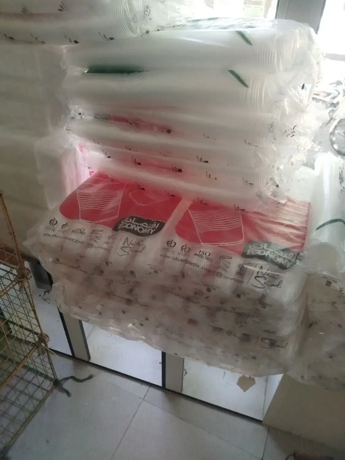 لیوان شیشه ای 500تایی|ظروف نگهدارنده، پلاستیکی، یک‌بارمصرف|مرند, |دیوار