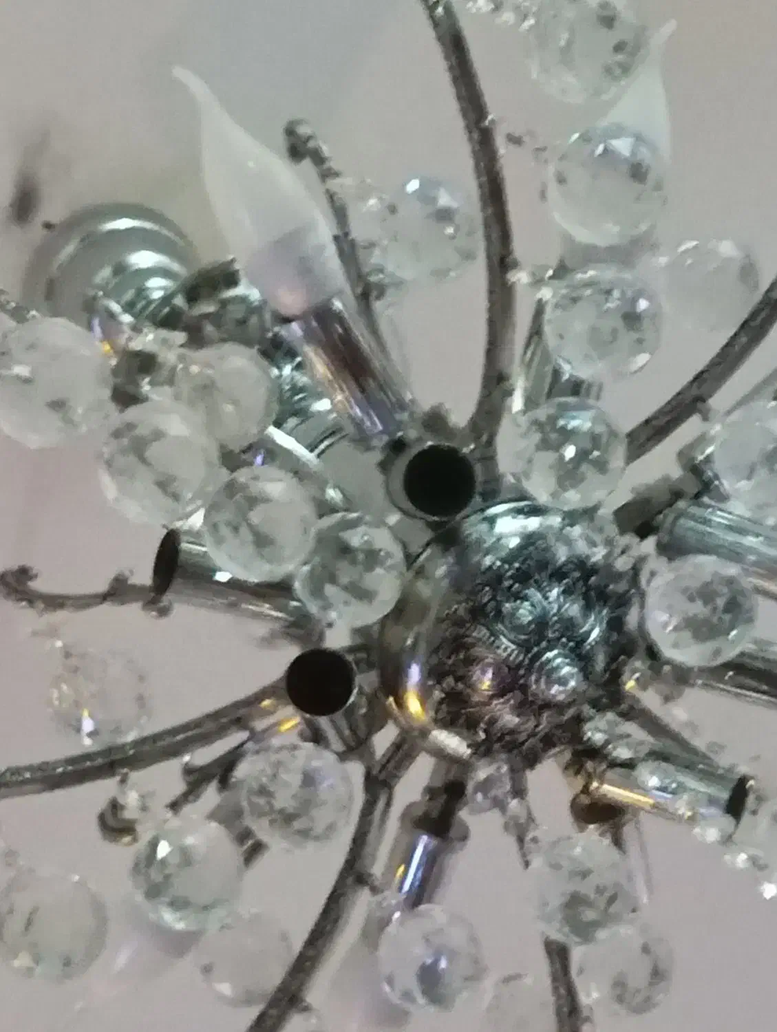 یک لوستر استیل|لوستر و چراغ آویز|سهند, |دیوار