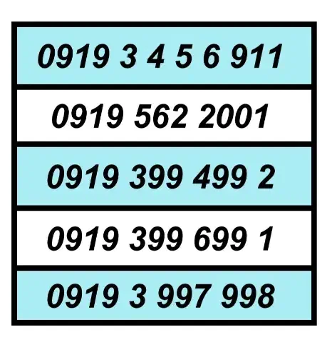 خطوط رند 0919|سیم‌کارت|تهران, اکباتان|دیوار