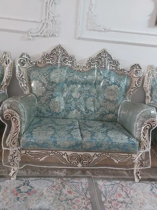 مبل ۷ نفره همراه کاور|مبلمان خانگی و میز عسلی|تهران, دولتخواه شمالی|دیوار