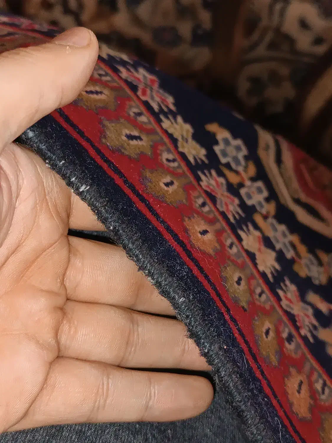 قالیچه دست باف قدیمی|فرش|اصفهان, باغ دریاچه|دیوار