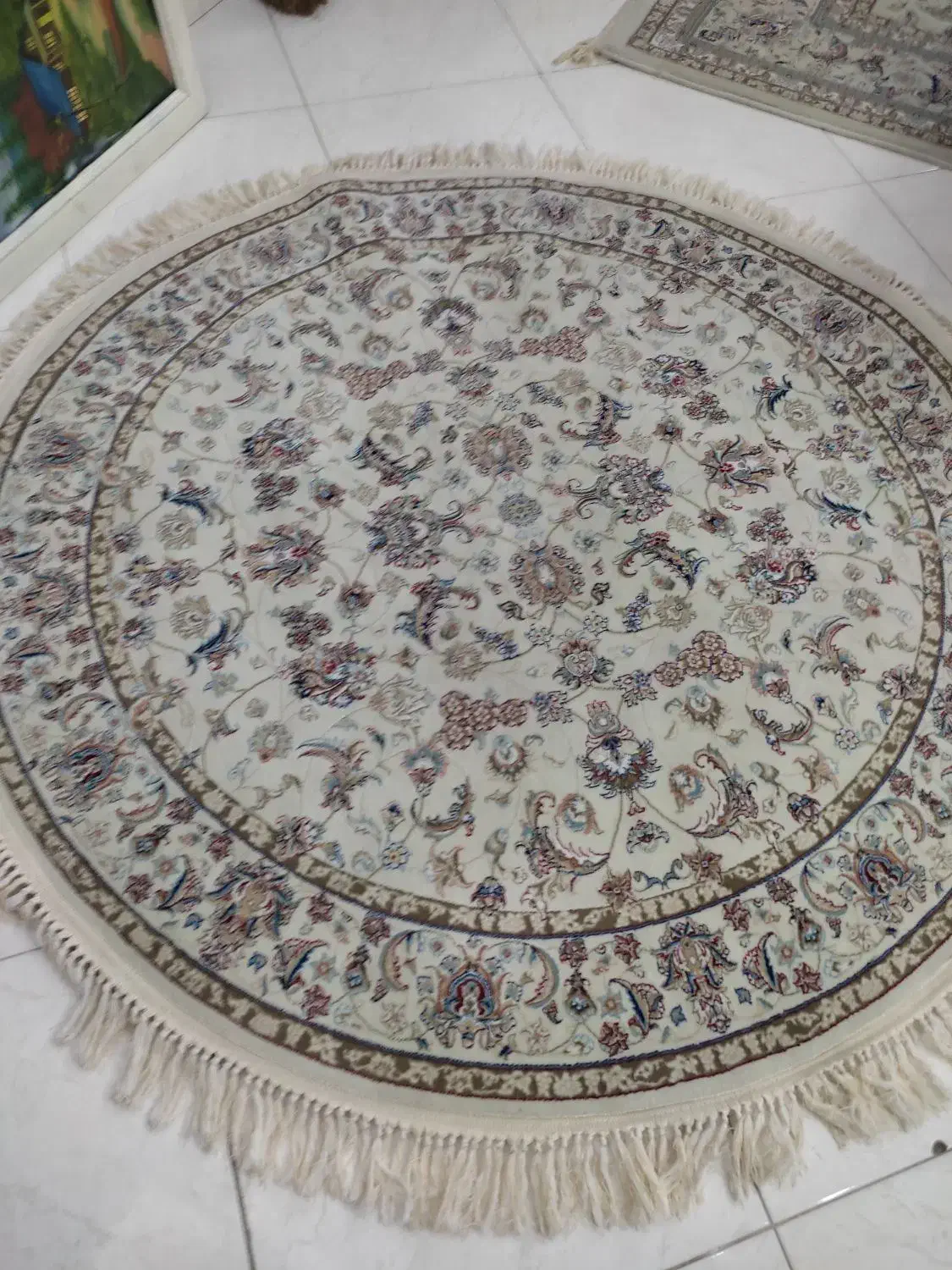 فرش گرد یک جفت و قالیچه شگی دو عدد|فرش|تهران, نازیآباد|دیوار